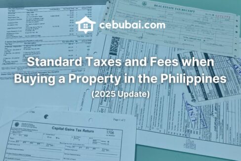 standard taxes fees buying property philippines 2025