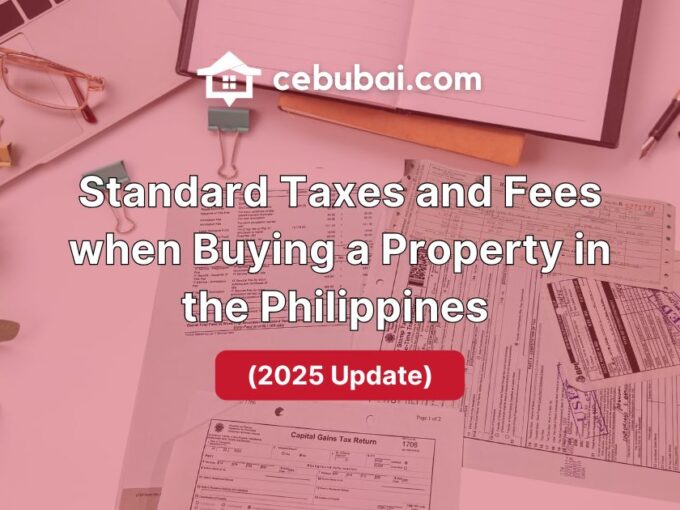 Standard Taxes Fees Buying Property Philippines 2025 v2